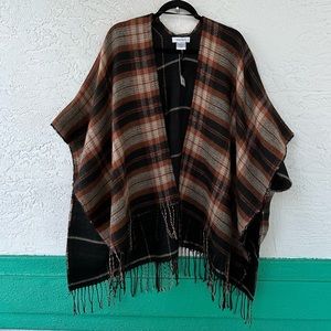 Nine West Shawl Plaid OS NWT